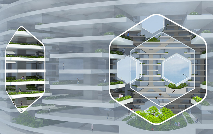 模块化垂直城市概念方案